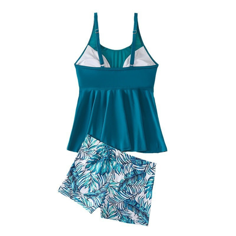 Damen Sportliches Tankini-Set mit modischem Volant EB