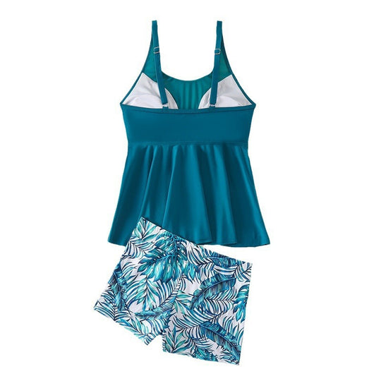 Damen Sportliches Tankini-Set mit modischem Volant EB
