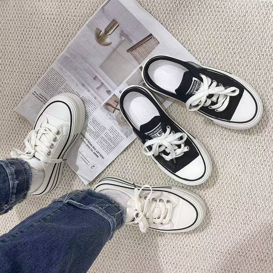 Damen Freizeitsneaker mit modischem Plateau-Design und atmungsaktivem Obermaterial EB
