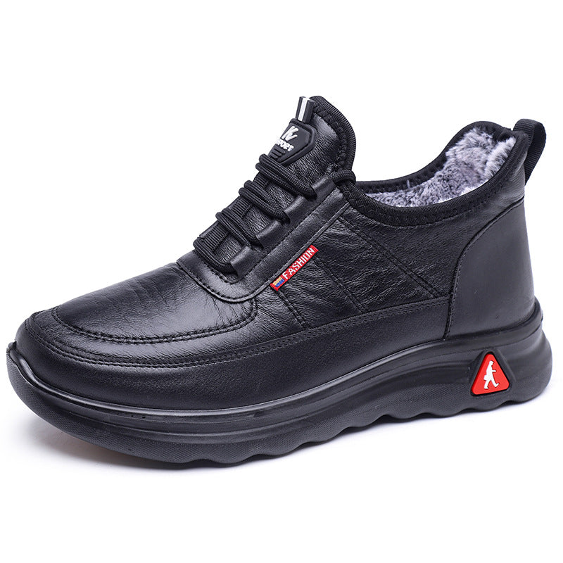 Damen Komfortable und warme Freizeit-Sneaker mit kuscheligem Innenfutter EB