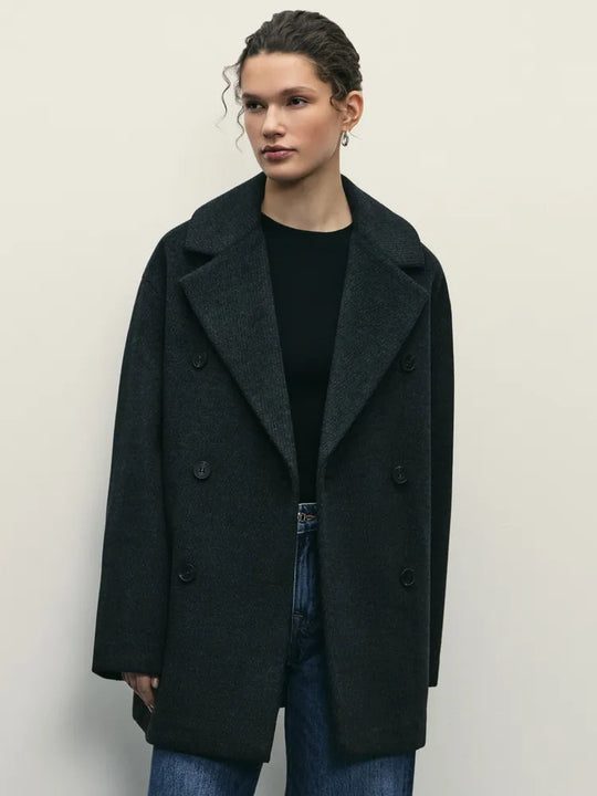 Damen Elegante Doppeltüra-Manteljacke EB