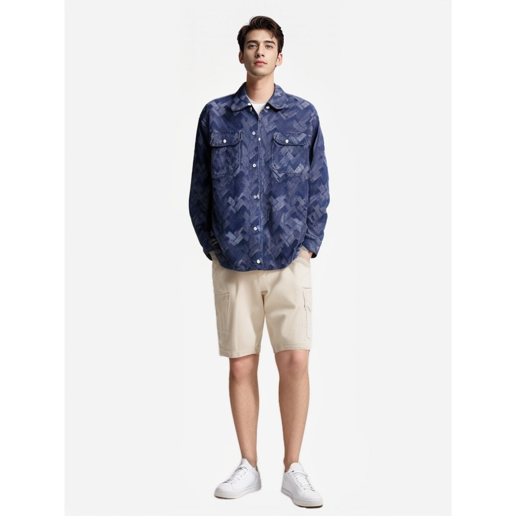 Herren lässige Overshirt EB