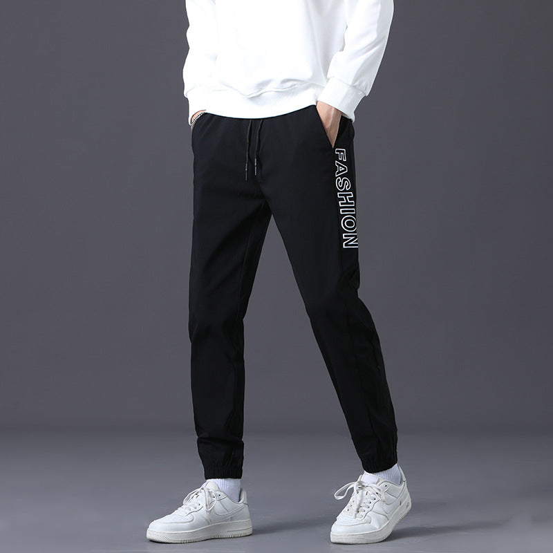 Herren modische Jogginghose mit elastischem Bund und seitlichen Taschen EB