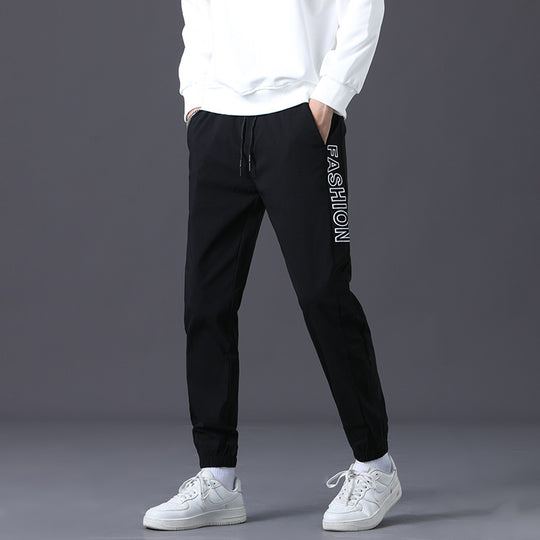 Herren modische Jogginghose mit elastischem Bund und seitlichen Taschen EB