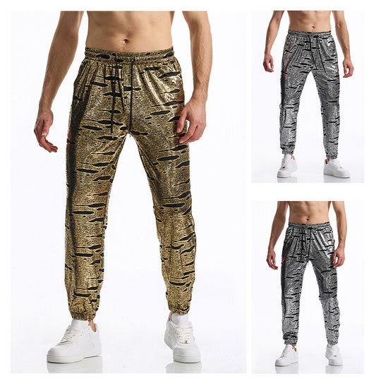 Herren Sportliche Jogginghose mit glänzendem Finish EB