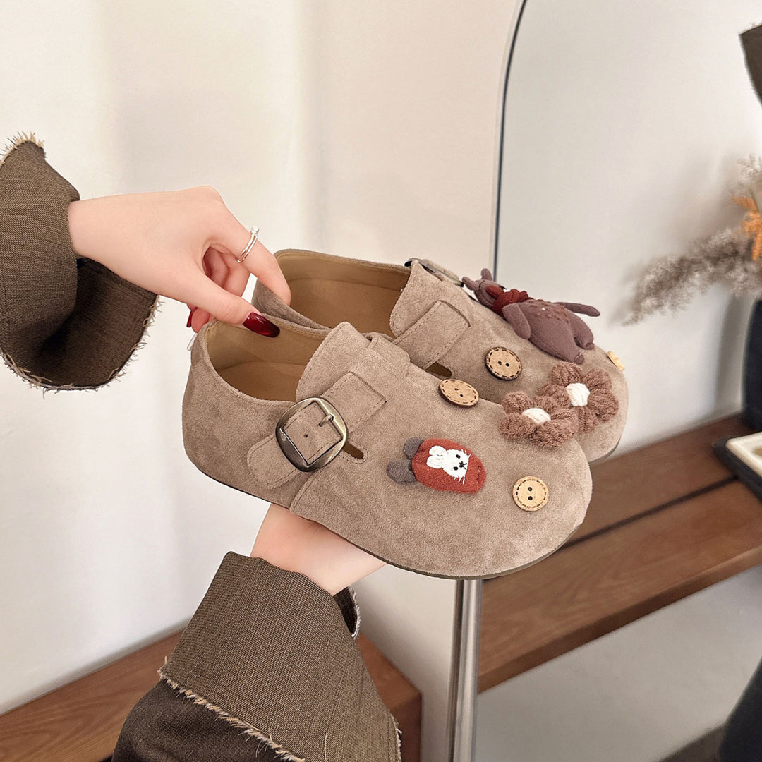 Damen Plüschige Clogs mit verspieltem Tierdesign EB