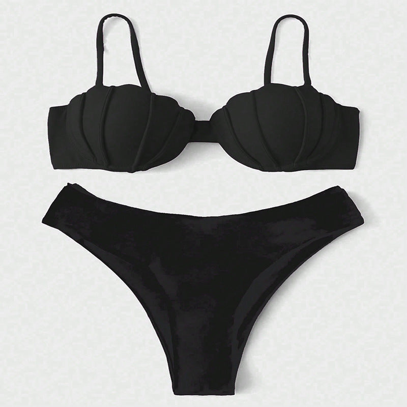 Damen Push-Up Bikini mit strukturierter Muschelform EB