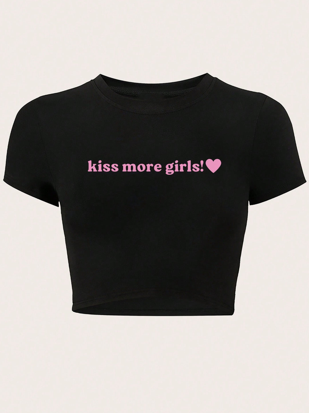 Damen Crop-Top mit auffälligem Schriftzug EB