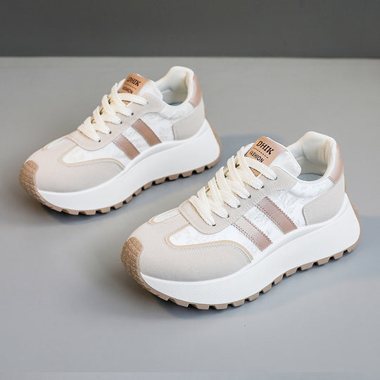 Damen modische Sneakers mit verstärktem Sohlenprofil und atmungsaktivem Obermaterial EB