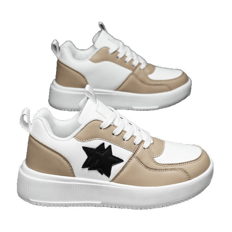 Damen Sportliche Sneakers mit modischem Sternenmotiv und dämpfender Sohle EB