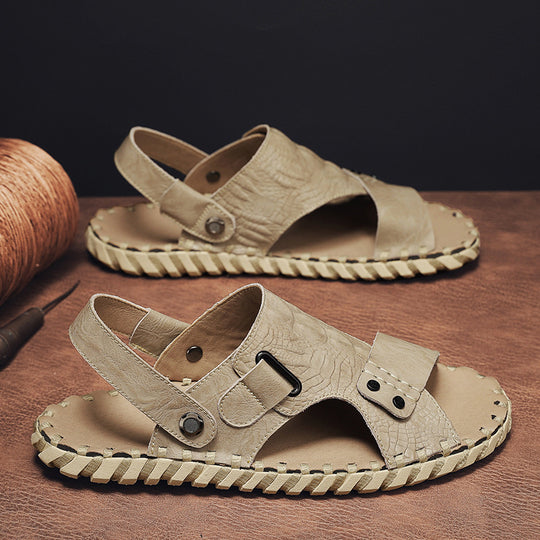 Herren Modische Sandalen mit verstellbarem Riemensystem und rutschfester Sohle EB