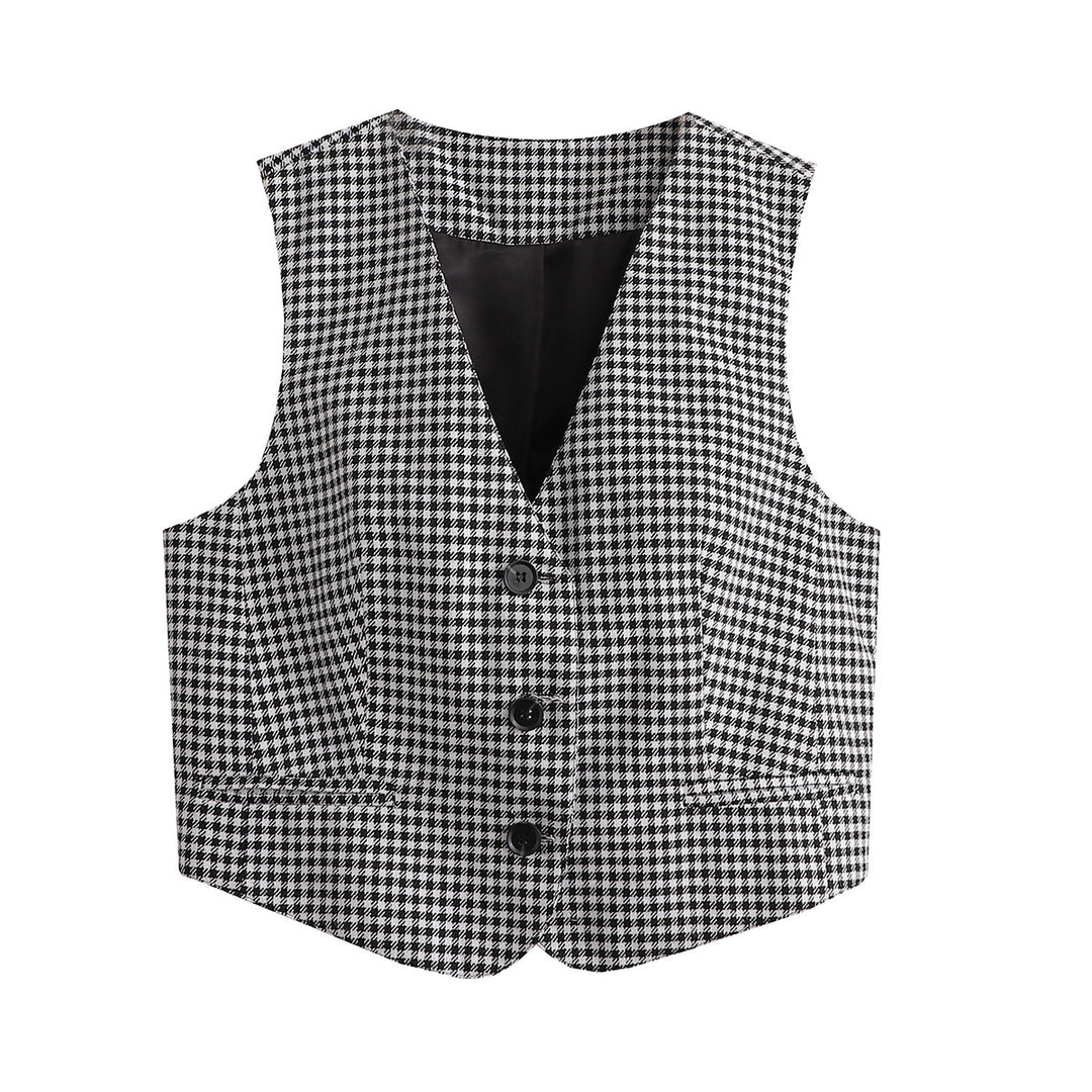 Damen Elegante Taillierte Weste EB