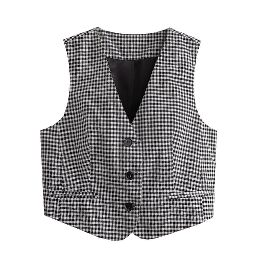 Damen Elegante Taillierte Weste EB