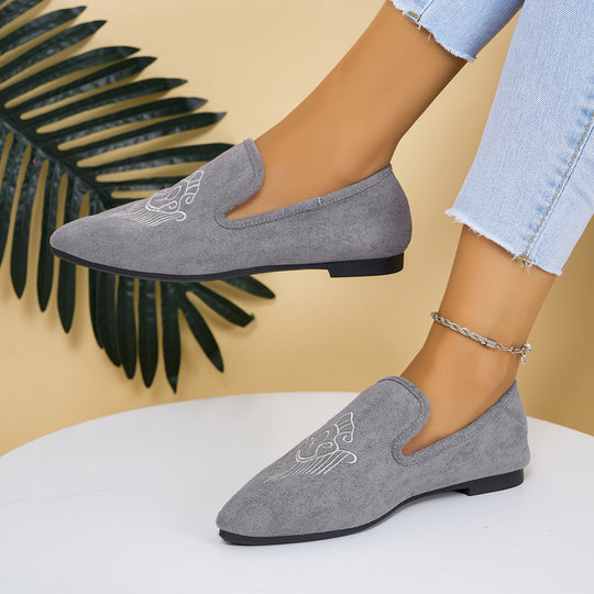 Damen Witzige Mokassins mit elegantem Lochmuster und modischem Detail EB