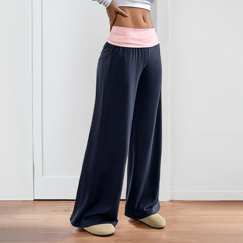 Damen Weite Sporthose mit elastischem Bund und gemütlichem Schnitt EB