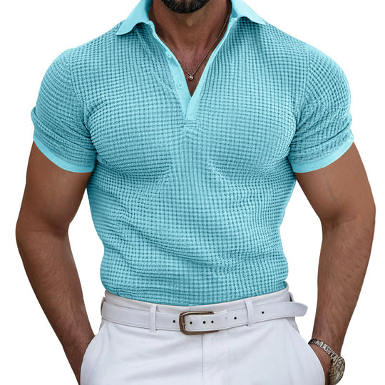 Herren Poloshirt mit strukturierter Oberfläche und atmungsaktiven Eigenschaften EB