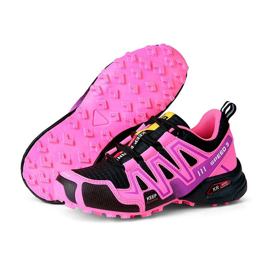 Damen Lauf- und Trail-Schuhe mit rutschfester Sohle und atmungsaktivem Obermaterial EB