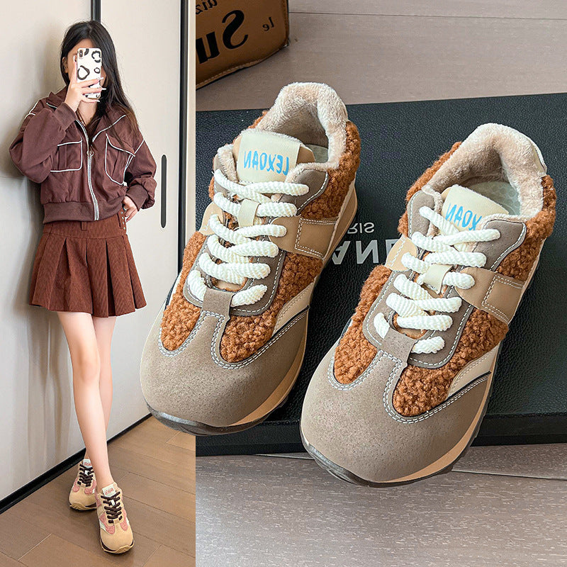 Damen Sneakers mit kuscheligem Futter und sportlichem Design EB