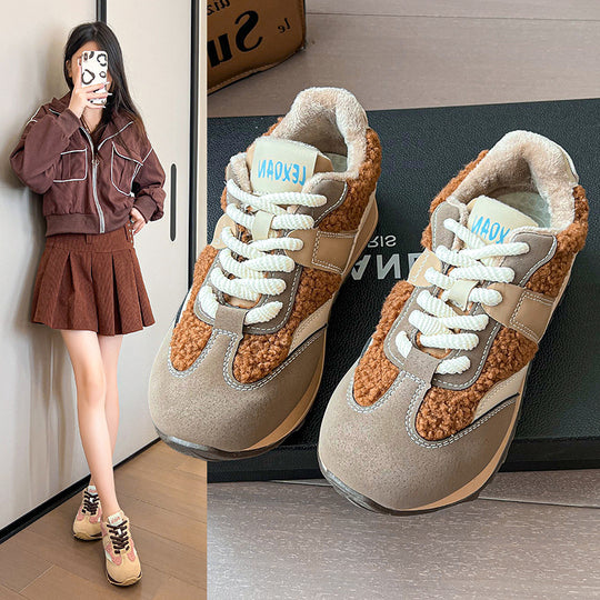 Damen Sneakers mit kuscheligem Futter und sportlichem Design EB