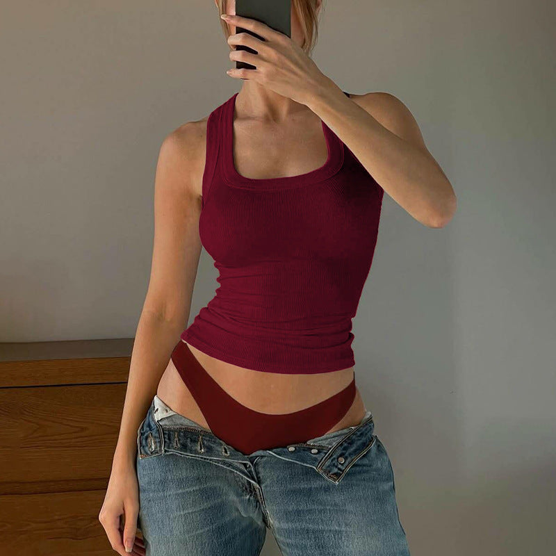 Damen Sportliches Crop-Top EB