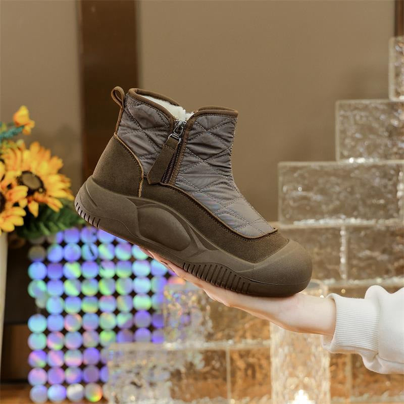 Damen Komfortable Winterstiefel mit wasserabweisendem Obermaterial und elastischem Einstieg EB