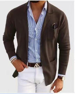 Herren elegante und bequeme Strickjacke EB