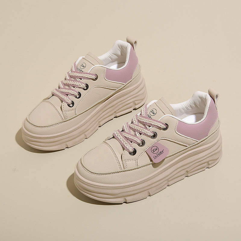 Damen Sneakers mit modischem Plateau und atmungsaktiver Obermaterialien EB