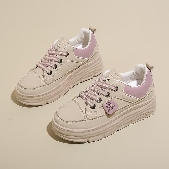 Damen Sneakers mit modischem Plateau und atmungsaktiver Obermaterialien EB