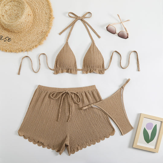 Damen Bikini-Set mit raffiniertem Hosenrock EB