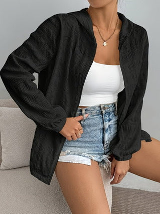 Damen lässige Kapuzenjacke EB
