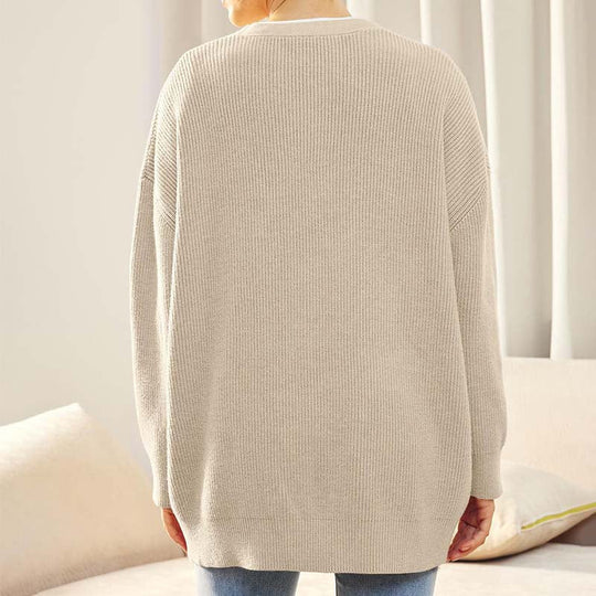 EB | Klassische Strick-Strickjacke für Alltag