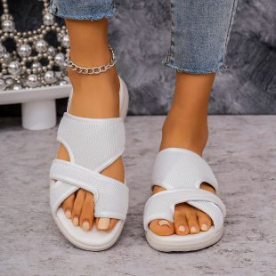 Damen Komfortable Riemchensandalen mit atmungsaktivem Obermaterial EB