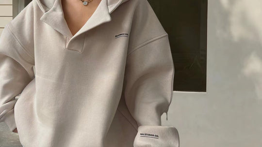 Damen Sportliches Oversized Poloshirt EB