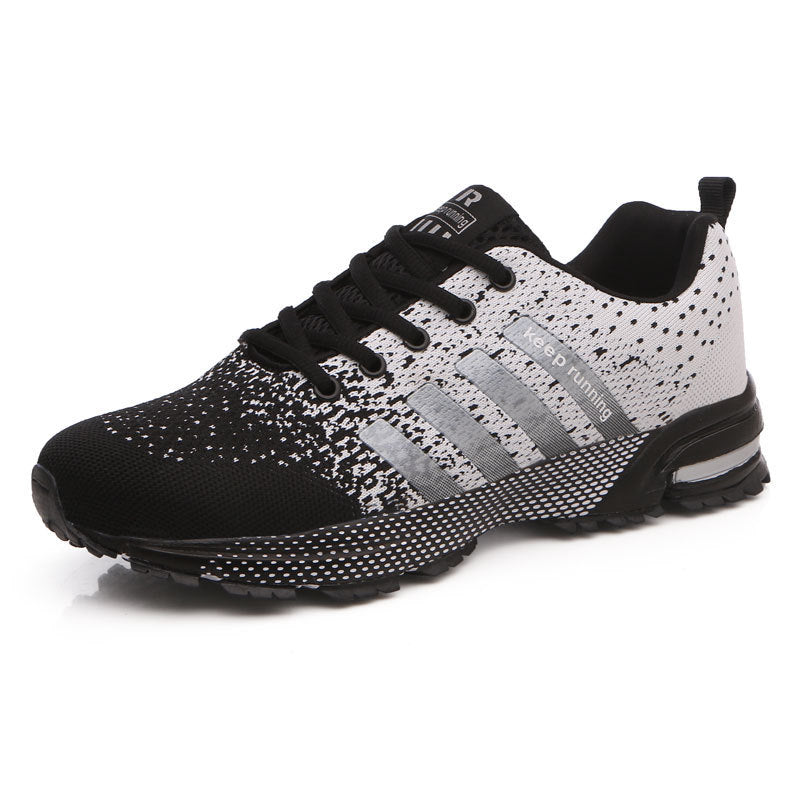 Herren leichte Strick-Running-Sneaker mit integrierter Fersen-Luftkammer und griffiger Trailsohle EB