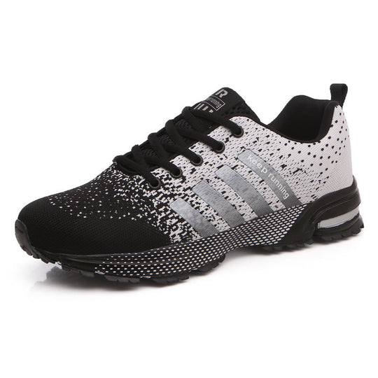 Herren leichte Strick-Running-Sneaker mit integrierter Fersen-Luftkammer und griffiger Trailsohle EB