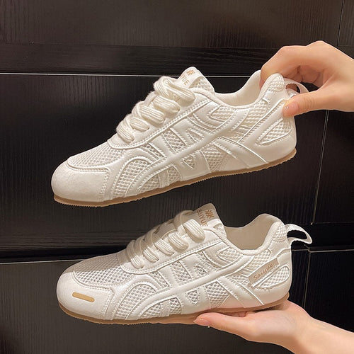 Damen Atmungsaktive Sneakers mit strukturiertem Obermaterial und rutschfester Sohle EB