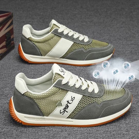 Damen Sportliche Sneaker mit atmungsaktivem Mesh-Obermaterial und rutschfester Sohle EB