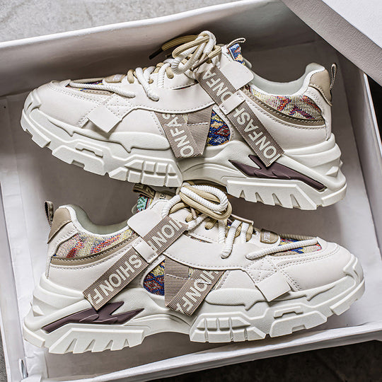 Damen Chunky Sneaker mit modischem Design und stabiler Sohle EB