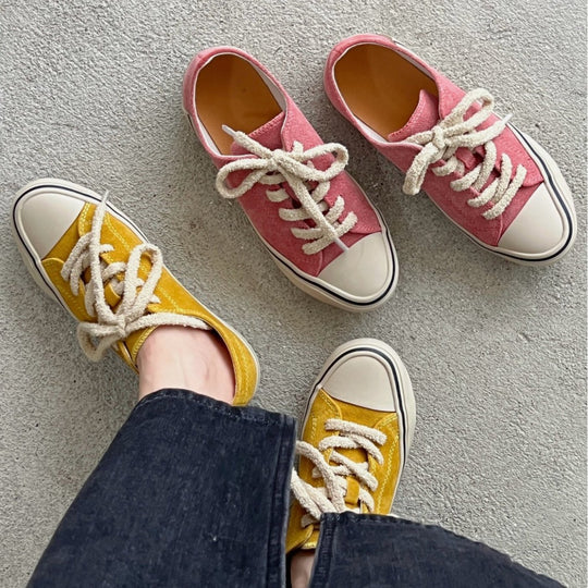 Damen Freizeit-Sneaker mit weichem Veloursleder und dicker Schnürung EB