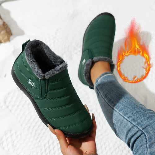 Damen Komfortable Winterboots mit kuscheligem Futter und rutschfester Sohle EB