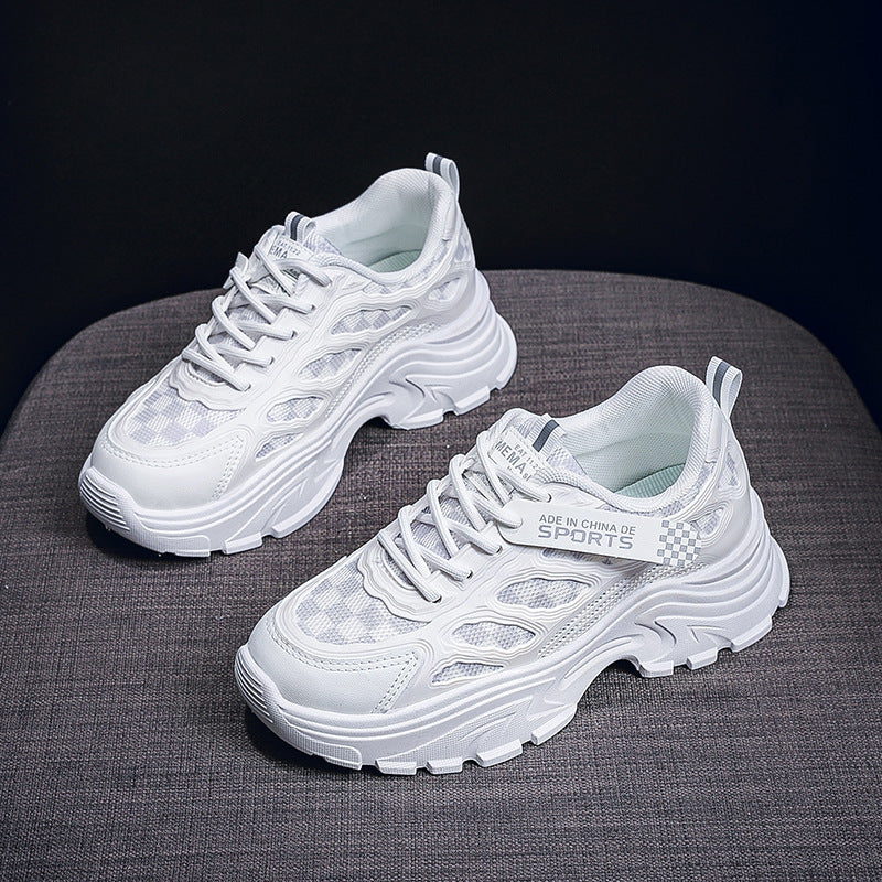Damen Futuristische Lauf-Sneaker mit atmungsaktivem Mesh und gepolsterter Sohle EB