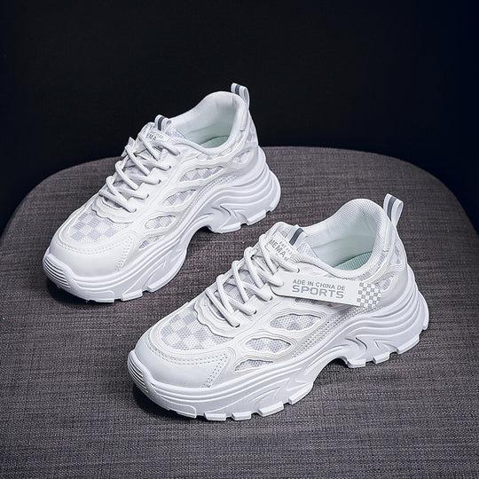 Damen Futuristische Lauf-Sneaker mit atmungsaktivem Mesh und gepolsterter Sohle EB