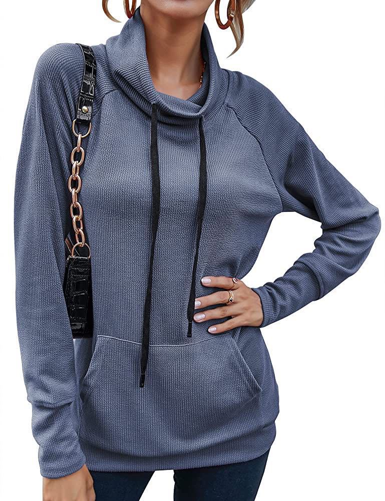 Damen modischer Kapuzensweater mit praktischen Taschen und ergonomischem Schnitt EB
