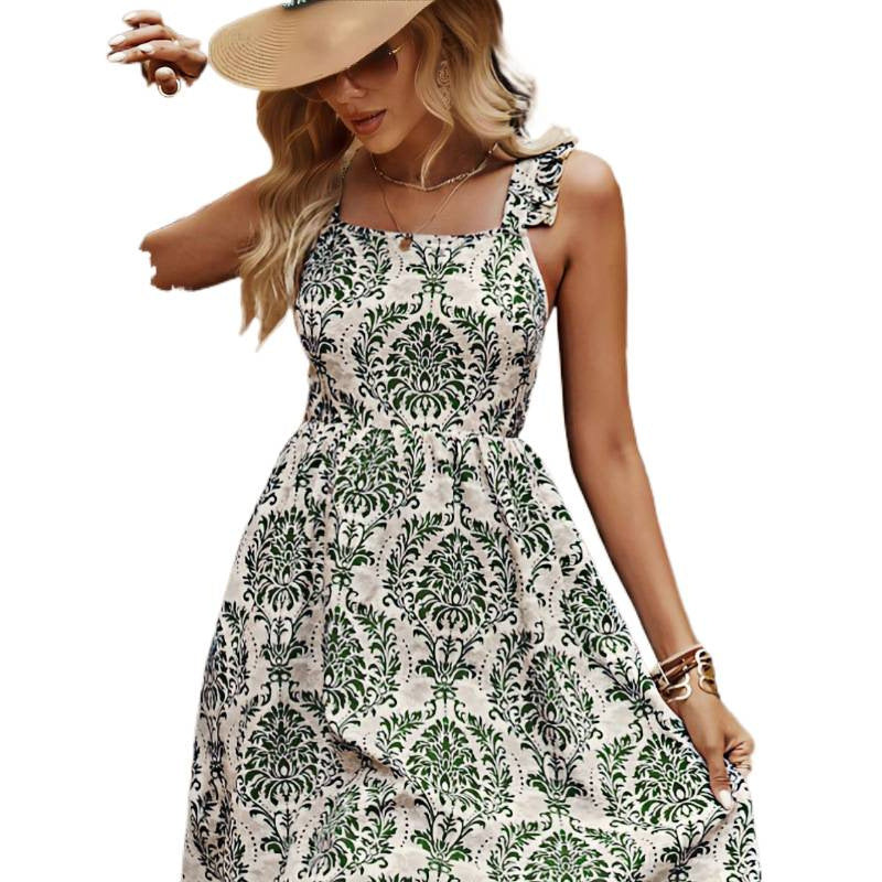 Damen Sommerliches Etuikleid mit floralem Muster und elegantem Schnitt EB
