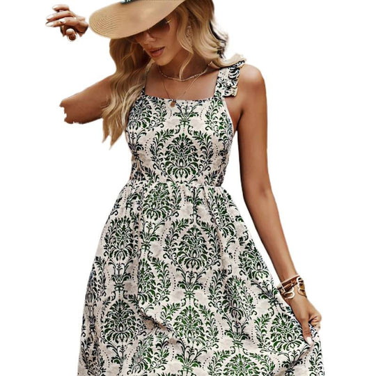 Damen Sommerliches Etuikleid mit floralem Muster und elegantem Schnitt EB