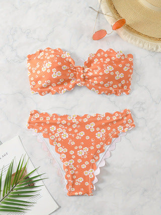 Damen Bikini-Set mit floralem Muster EB
