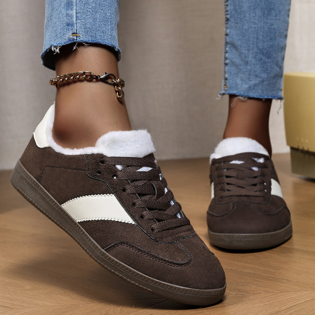 Damen Sneakers mit warmem Futter und rutschfester Sohle EB