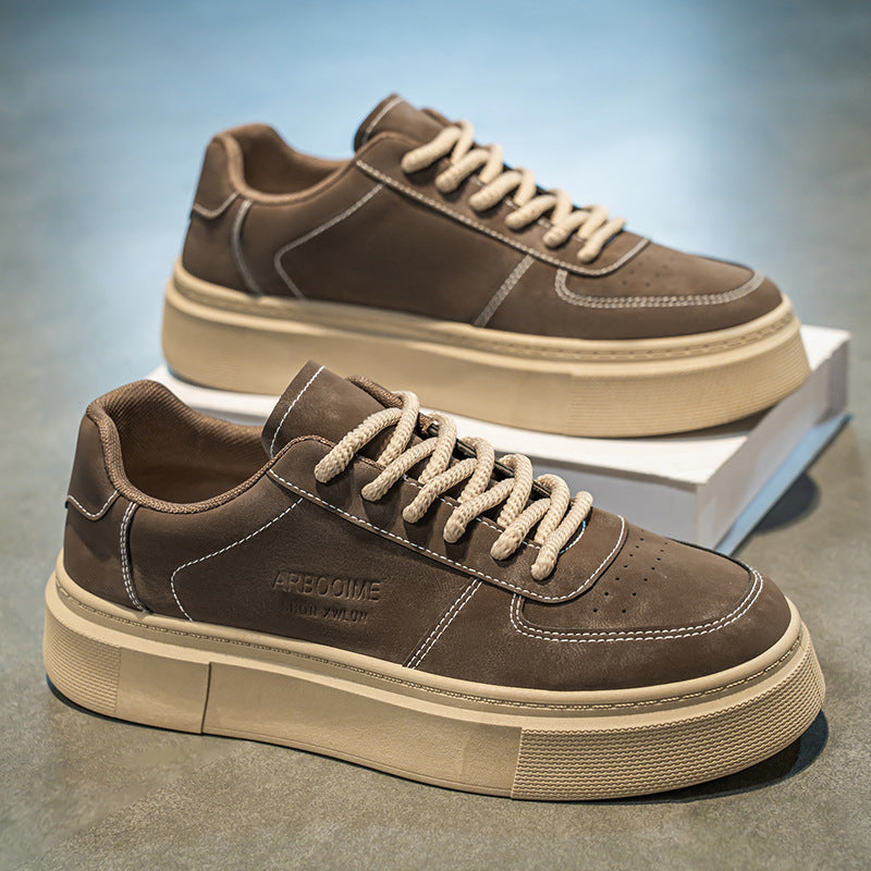 Damen modische Sneakers mit dicker Profilsohle und robustem Obermaterial EB