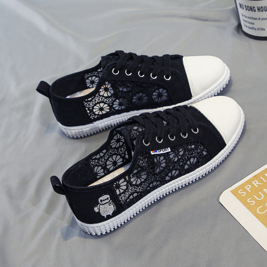 Damen Sneakers mit floralen Einsätzen und verstärktem Komfort EB