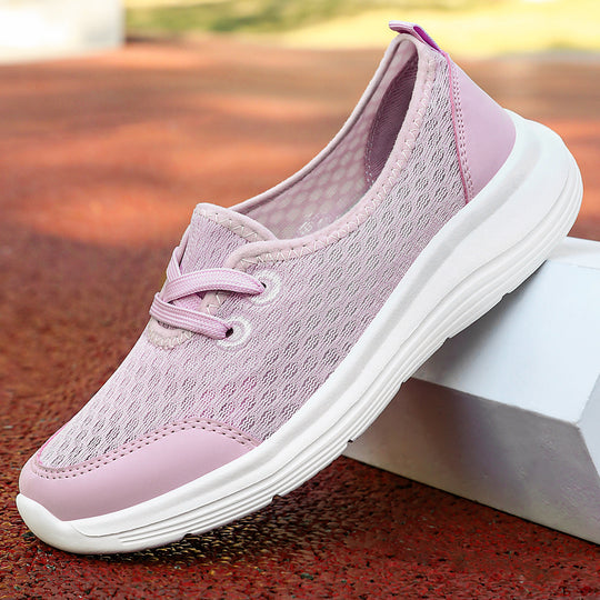 Damen Atmungsaktive und komfortable Freizeit-Sneakers mit elastischem Sitz EB